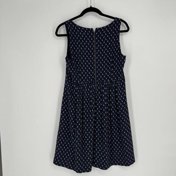 Fossil dress womens medium M navy blue giraffe zoo safai summer spring modest - Picture 6 of 6